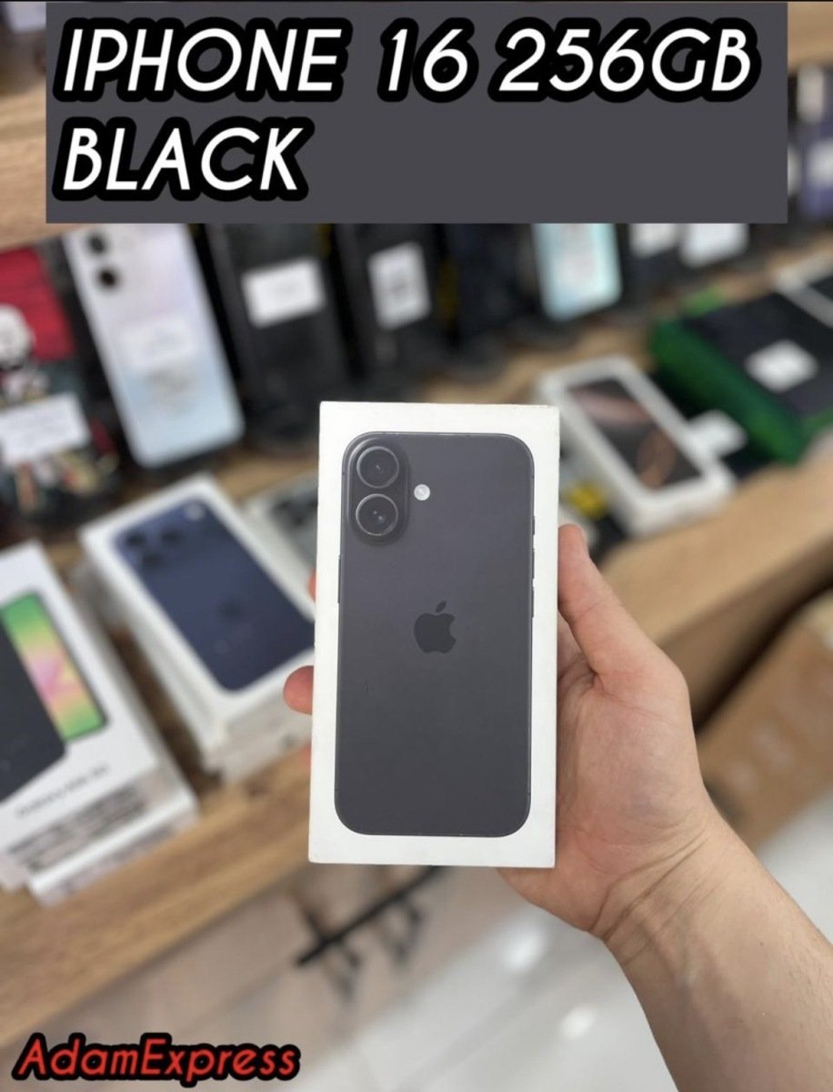 Новый IPHONE 16 BLACK 256GB