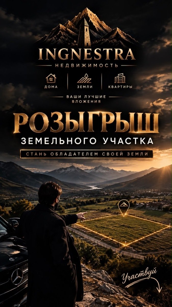 РОЗЫГРЫШ ЗЕМЕЛЬНОГО УЧАСТКА