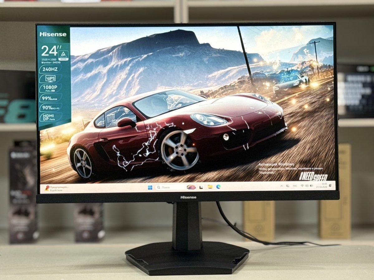 Новый игровой монитор Hisense 240герц/IPS 24 дюйма